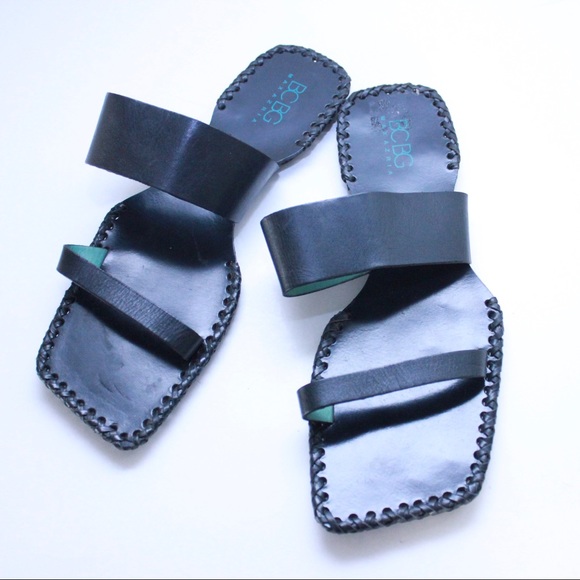 BCBGMaxAzria Shoes - Rare Vintage BCBG Geometric Chic Leather Sandals BCBGMaxAzria Shoes - Rare Vintage BCBG Geometric Chic Leather Sandals
